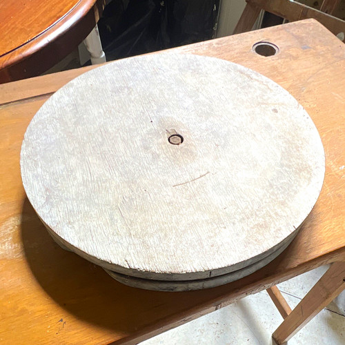 Pottery wheel head bat - head,