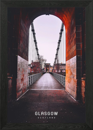 Glasgow framed wall - wall, poster