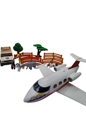 Playmobil Safari Set with Jeep Plane Animals and Figures T2870 U11