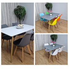 Dining Table Set of 4 Wooden