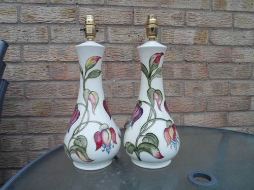 Moorcroft pair fuschia - of,
