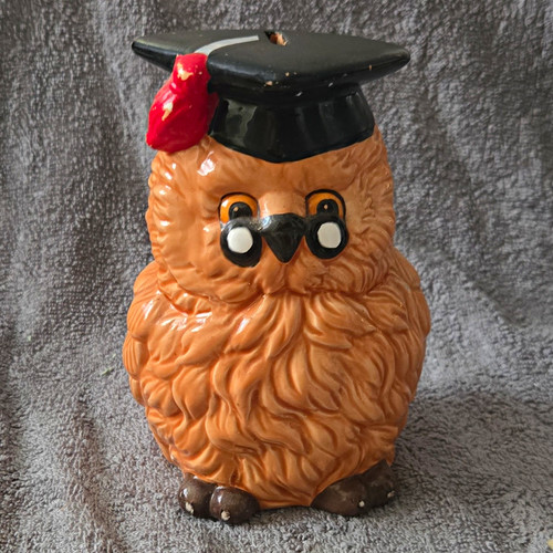 Ceramic owl figurine - ceramic,