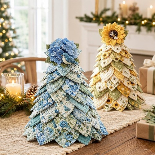 Christmas trees kit - christmas, quilted