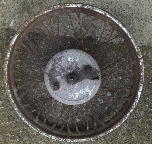 Bsa c15 front wheel - front,
