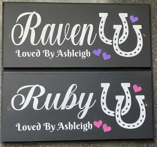 Large horse stable door sign - large,