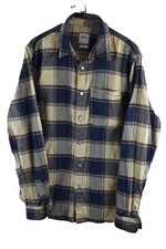 Zara Mens Pocket Collared Relaxed Fit overshirt Plaid Shacket Size M Cotton