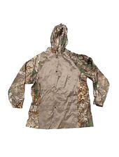 Real Tree Camouflage Waterproof Raincoat Men's Large Hooded Woodland Camo