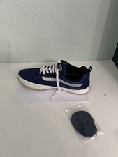 VANS Blue Suede and Reflective Kyle Walkers Pro with Original Laces Mens UK 11