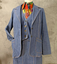 VTG 70s Suit Denim 3 Piece