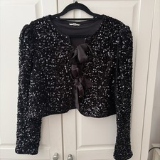 Monsoon Belinda Black Sequin