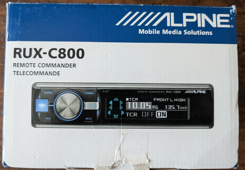 Alpine rux c800 wired - rux-c800, remote
