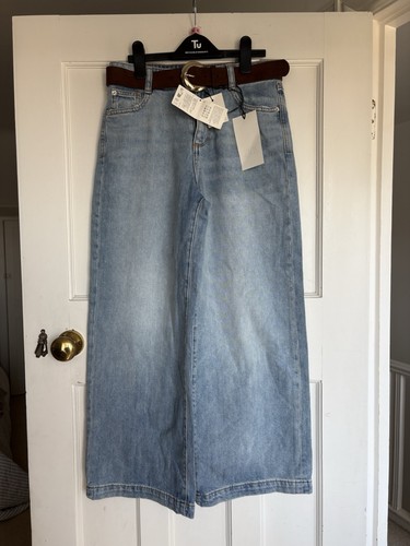 Zara wide legged light wash - wide,