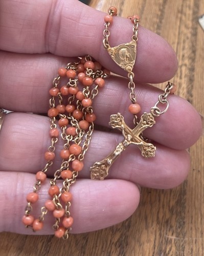 Antique french rosary - rosary, real