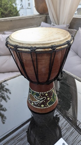 Hand carved djembe - hand,