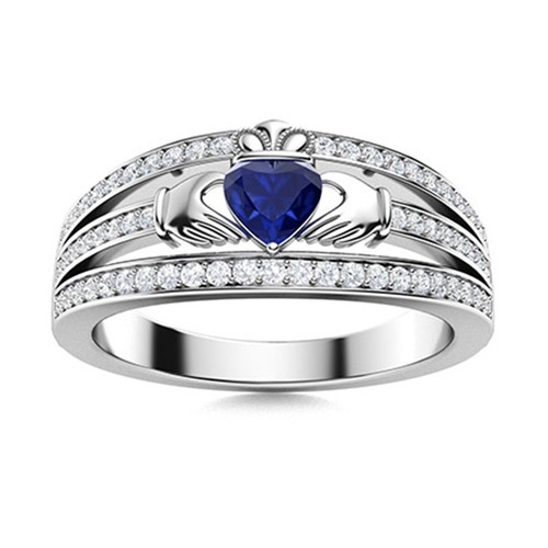 Claddagh irish heart natural - irish,