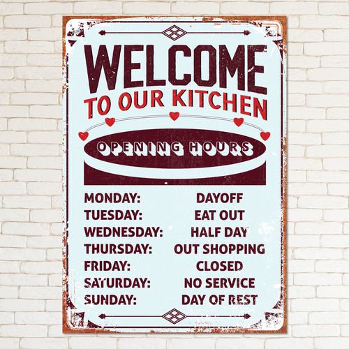 Kitchen funny retro metal - retro,