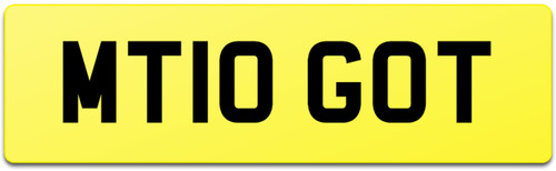 Yamaha number plate - mt-10, mt10