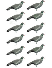 Flocked Pigeon Decoy Shells