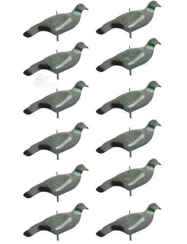 Flocked pigeon decoy - flocked,