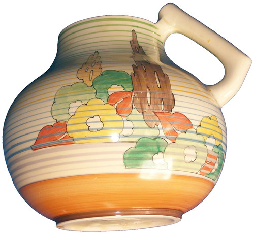 Clarice cliff jug curling - clarice,