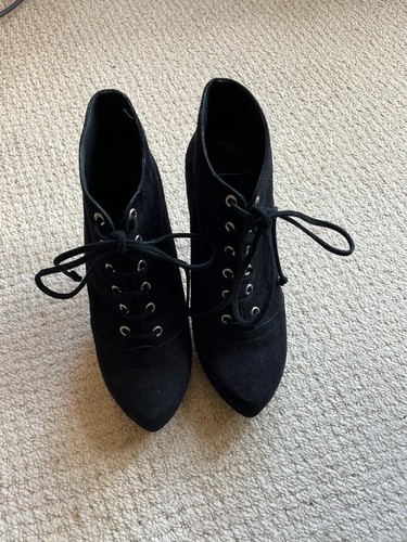 Dune oliva lace black suede - oliva,