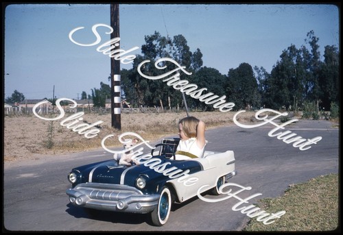 Girl pontiac pedal - pedal, dog