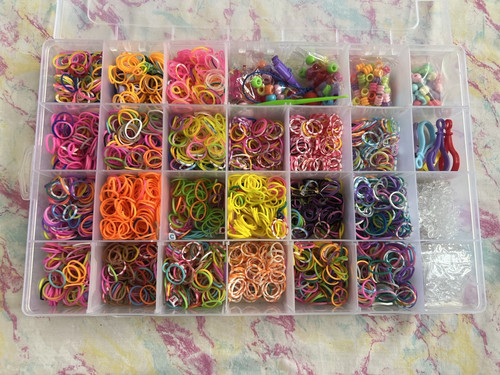 Rubber loom bands bracelet - loom,
