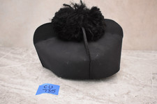 Used Vintage Black Biretta, Liturgical Hat, Size 7 3/8 (CU735) Chalice Co.