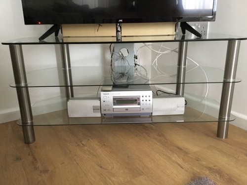Large glass corner - , stand