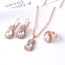 Womens Crystal Jewellery set