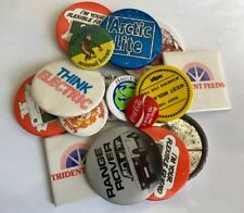 VINTAGE COLLECTABLE ADVERTISING PIN BADGES