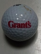 Golf Ball Grants Whiskey x 1 White Used Grant Scotland Dunlop DDH Clan Rare GB8