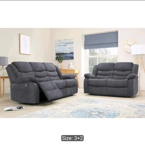 Mns fabric recliner sofa set - mns,