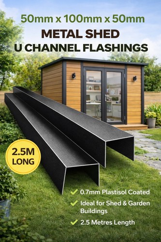 Shed channel flashing - shed,