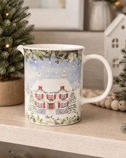 Christmas cottage jug - christmas,