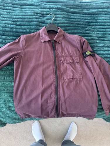 Burgundy stone island jacket - stone,