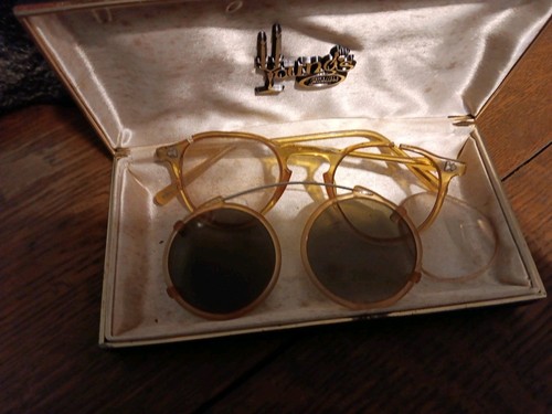 Vintage round glasses with - vintage,