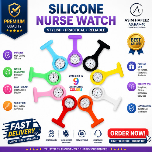 Silicon nurse watch tunic - watch,