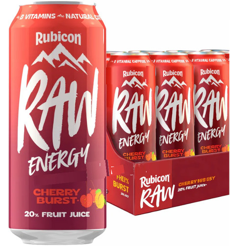 Rubicon raw energy - raw, cherry