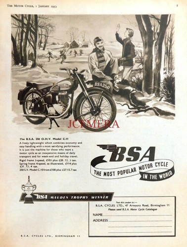 Model c 11 250cc - b.s.a., c.11'