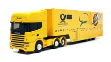 Eligor 1/43 Scale 111910 - Scania F1 Transporter Truck Jordan 2000 - Yellow