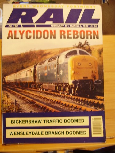Rail railway mag 158 1992 - railway,