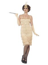 Ladies 1920s Gold Flapper