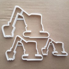 Digger JCB Excavator Shape Cookie Cutter Dough Biscuit Pastry Fondant Sharp