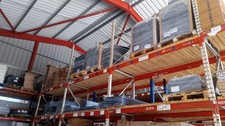 8x bays  4.8m high  22m Run 1100 DEEP PALLET RACKING WAREHOUSE RACKING 46 BEAMS