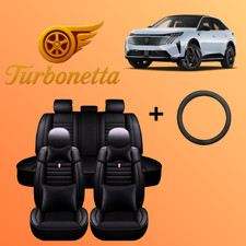 For All Peugeot Leather Black