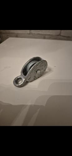 Single awning cast pulley - single,