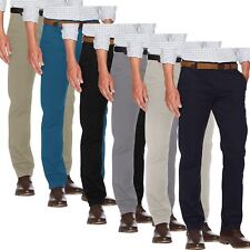 Men Ex-M&S Chino Summer Stretch Cotton Regular Straight Leg Pants Trouser Jeans