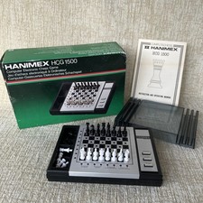 Hanimex Computachess Game HCG 1500 Boxed Working Electronic Chess Computer