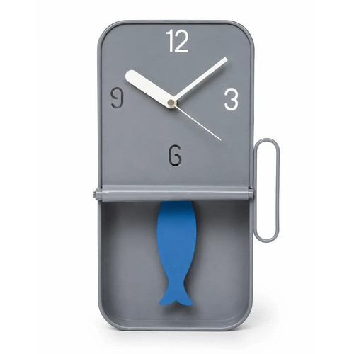 Grey metal sardine tin - grey,